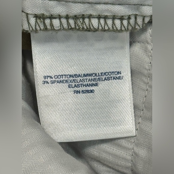 Lands' End Men's Khaki Chinos Flat Front 35x31 Straight Fit Green/Brown Tone - Picture 6 of 8